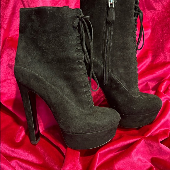 PRADA SuedePlatform GEM EUC worn once. - Picture 3 of 8